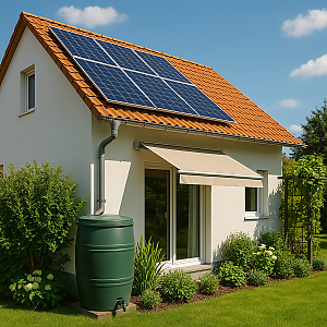 Einfamilienhaus mit PV-Anlage
