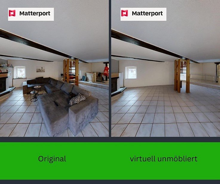 Foto Die Besichtigung einer Immobilie ist ein entscheidender Moment bei der Suche nach Ihrem neuen Zuhause oder Ihrer n�chsten Investition. Doch nicht immer ist es leicht, sich vorzustellen, wie ein Raum ohne die vorhandene M�blierung wirken w�rde...<br>