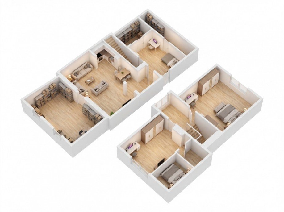 3D-Grundriss DG Einfamilienhaus K�then