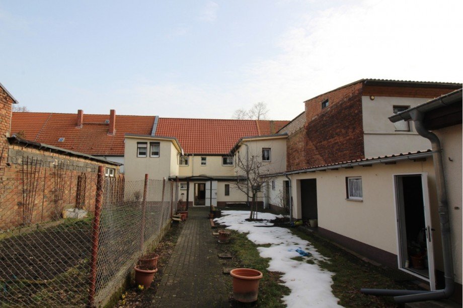 Gartenbereich Etagenwohnung Radegast