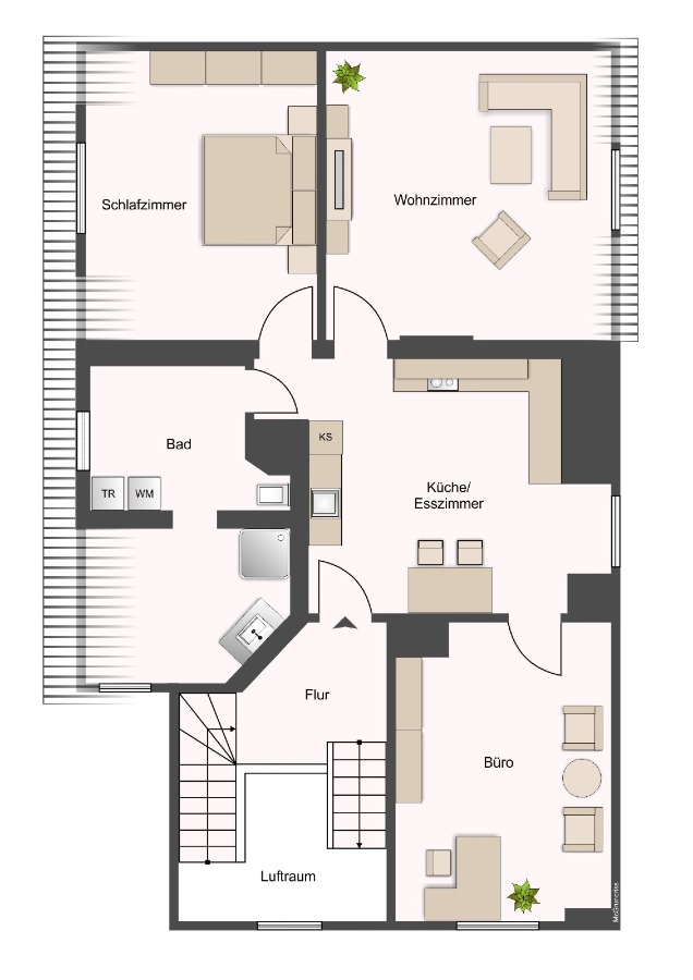Grundriss Obergeschoss Zweifamilienhaus K�then