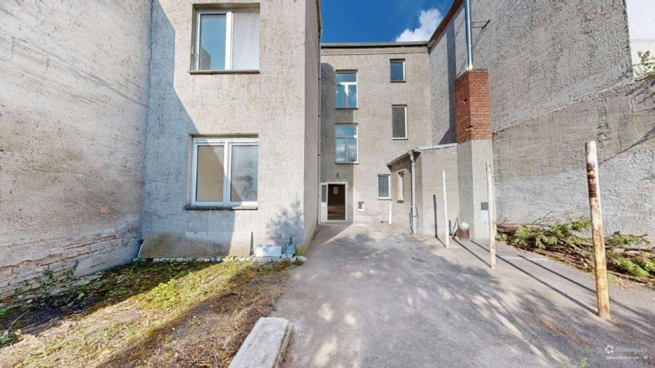 R�ckansicht Mehrfamilienhaus K�then
