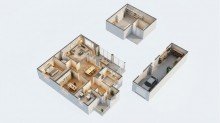 3D-Grundriss EG Ohne K�uferprovision! Familienidylle mit gro�em Garten - Einfamilienhaus mit Wintergarten & Garage