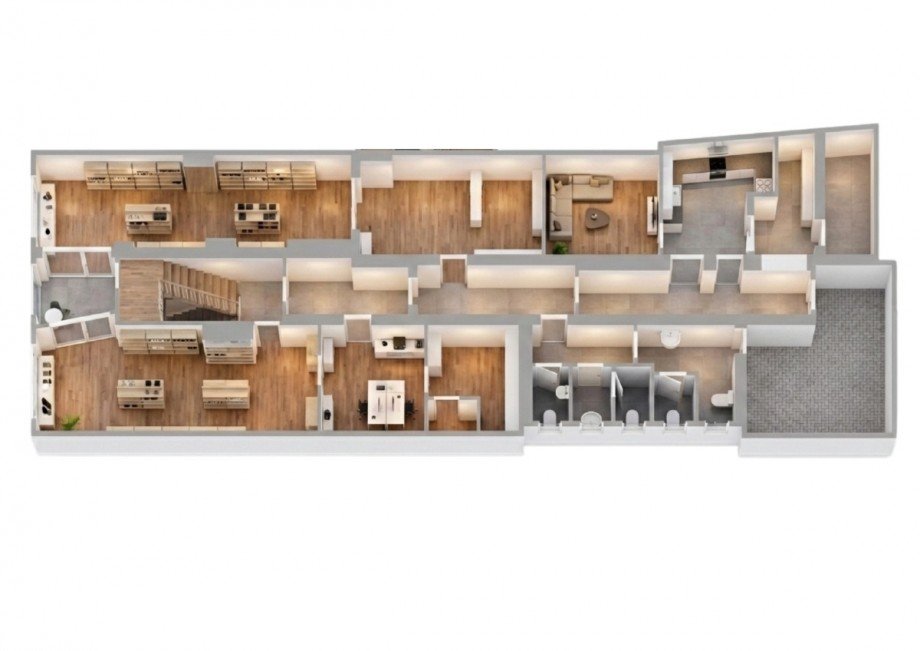 3D-Grundriss EG Reihenmittelhaus K�then