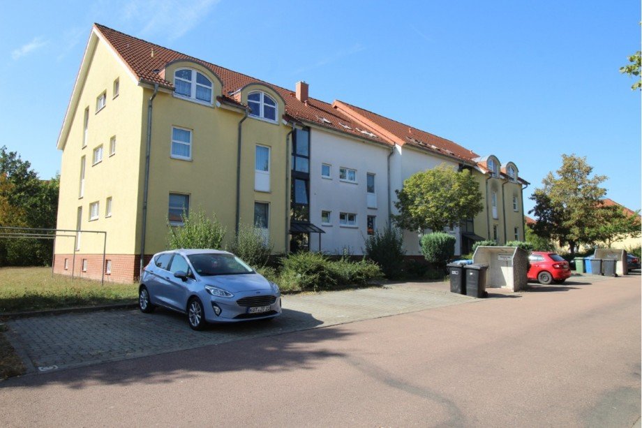 Vorderansicht Wohnhaus Etagenwohnung K�then