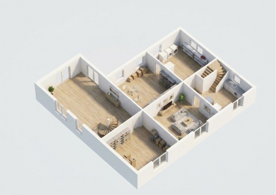 3D-Grundriss KG Einfamilienhaus Hinsdorf