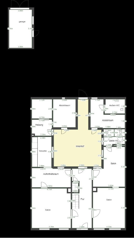 Grundriss EG Wohn- / Gesch�ftshaus S�dliches Anhalt