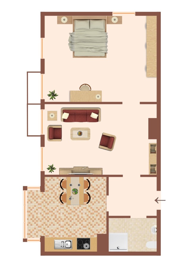 Grundriss Erdgeschosswohnung Stumsdorf