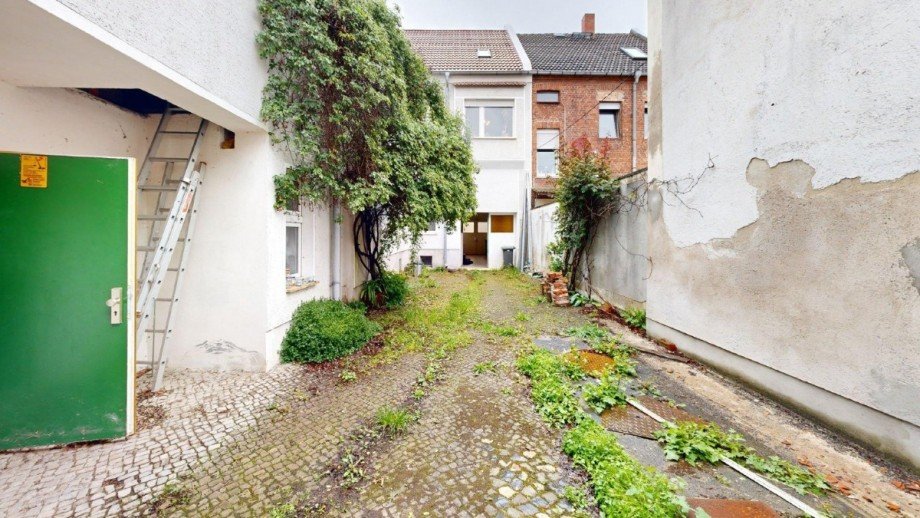 R�ckansicht Reihenhaus Aken