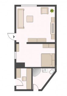 Grundriss PROVISIONSFREI!!! Wochenendgrundst�ck am L�bitzsse mit Bungalow und Garage