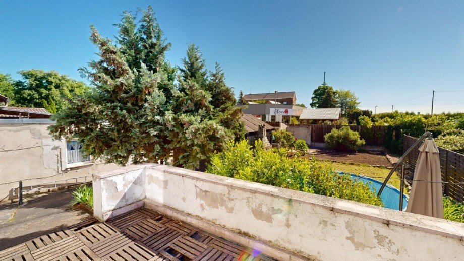 Blick von der Terrasse Einfamilienhaus K�then