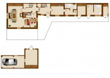 Grundriss EG Ohne K�uferprovision!!! Ger�umige Doppelhaush�lfte auf gro�en Grundst�ck in ruhiger EFH-Siedlung