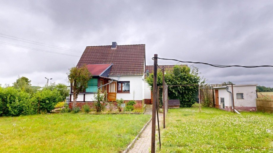 Ansicht vom Garten Einfamilienhaus Gro�paschleben