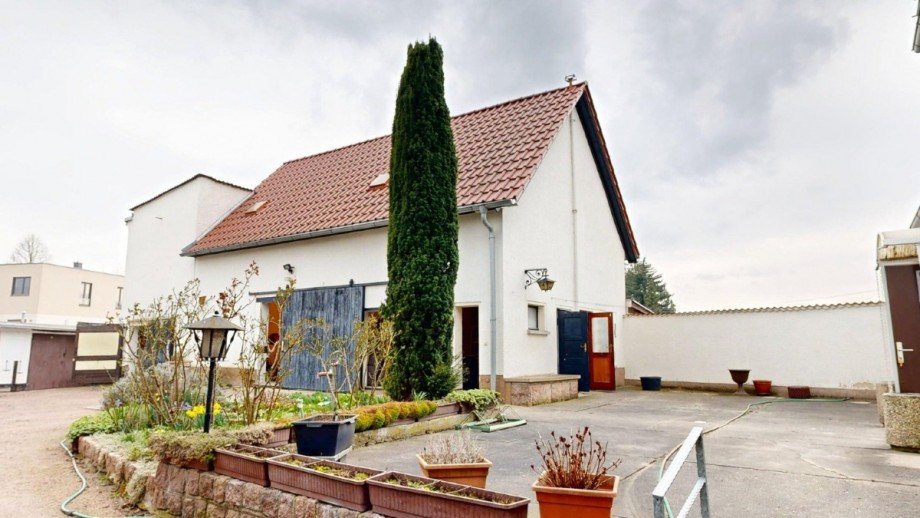 Ansicht Scheune Einfamilienhaus K�then