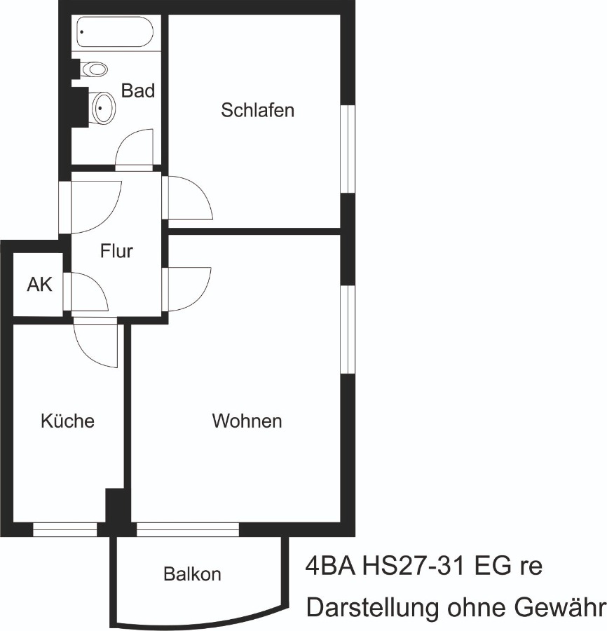 Grundriss Erdgeschosswohnung K�then