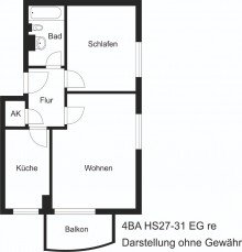 Grundriss Ohne K�uferprovision!!! Attraktive Erdgeschosswohnung als ideale Geldanlage