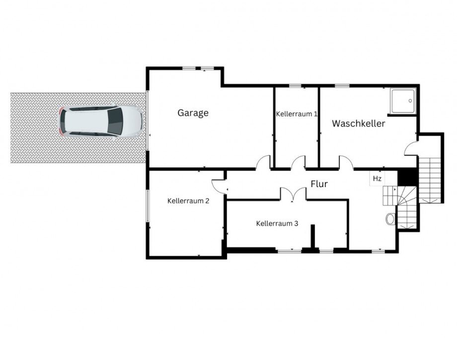 Grundriss Kellergeschoss Bungalow S�dliches Anhalt