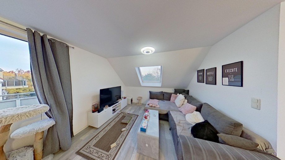 Wohnzimmer Dachgeschosswohnung K�then