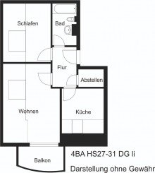 Grundriss PROVISIONSFREI!!!  Renditeobjekt im beliebten  Wohnpark West 