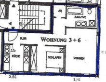 Grundriss Helle Wohnung im gepflegtem Wohnhaus