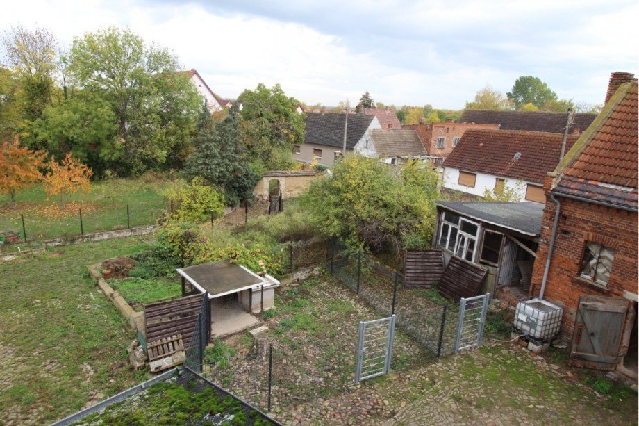 Blick auf Gartenbereich Bauernhaus Wulfen