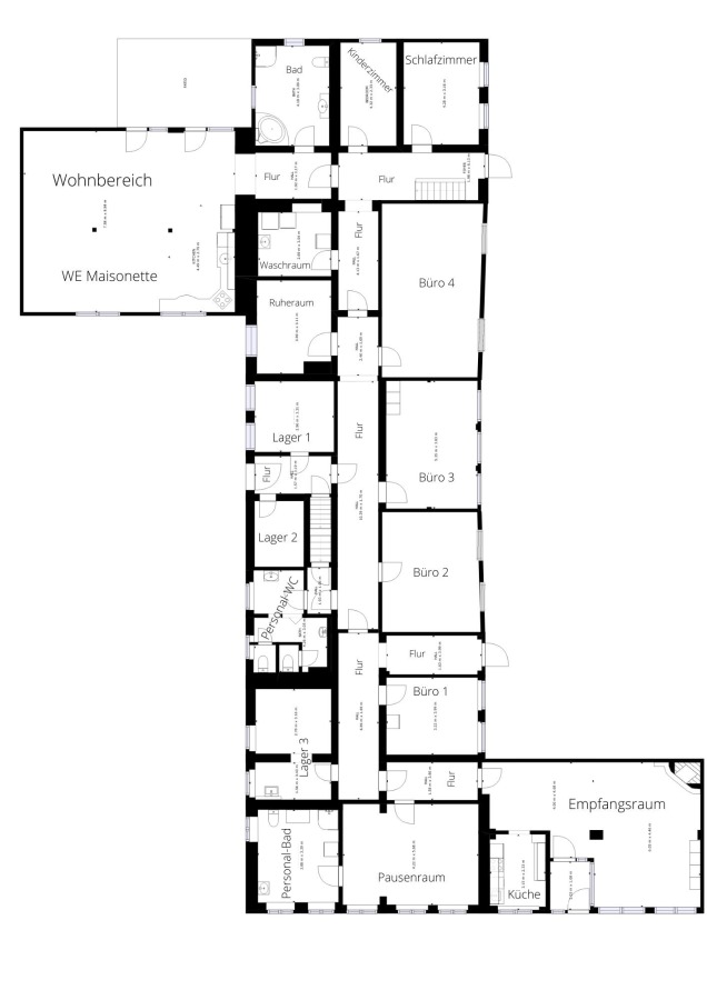 Grundriss Erdgeschoss Wohn- / Gesch�ftshaus K�then