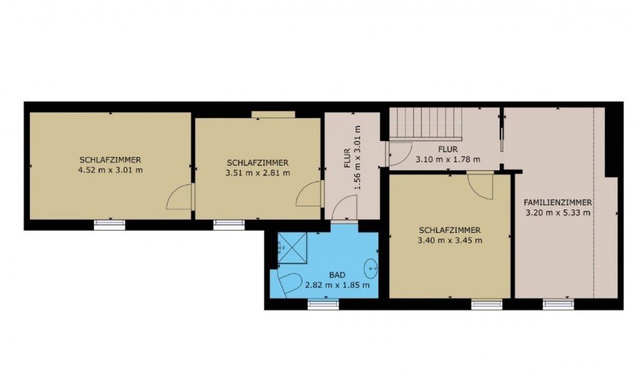 Grundriss DG Doppelhaush�lfte K�then