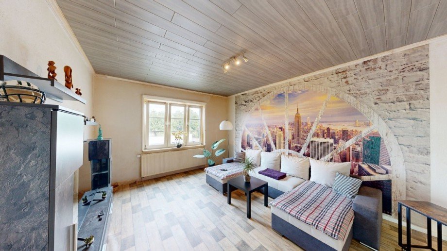 Wohnzimmer Doppelhaush�lfte Osternienburger Land