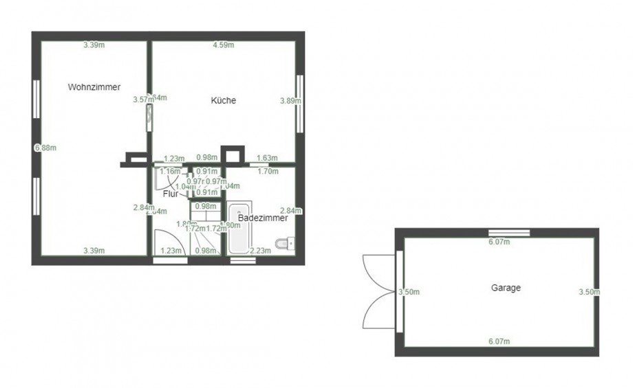 Grundriss EG Einfamilienhaus Radegast