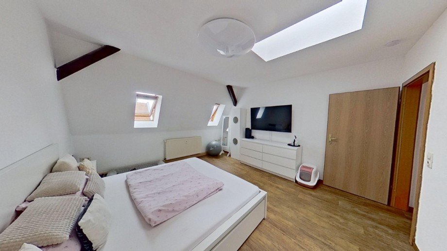 Schlafzimmer Dachgeschosswohnung K�then