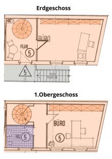 Grundriss OHNE K�UFERPROVISION!!! Niedliche Maisonette-Einheit im Zentrum