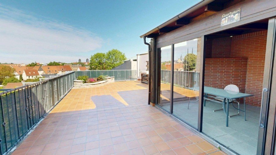 Terrasse Maisonettewohnung K�then