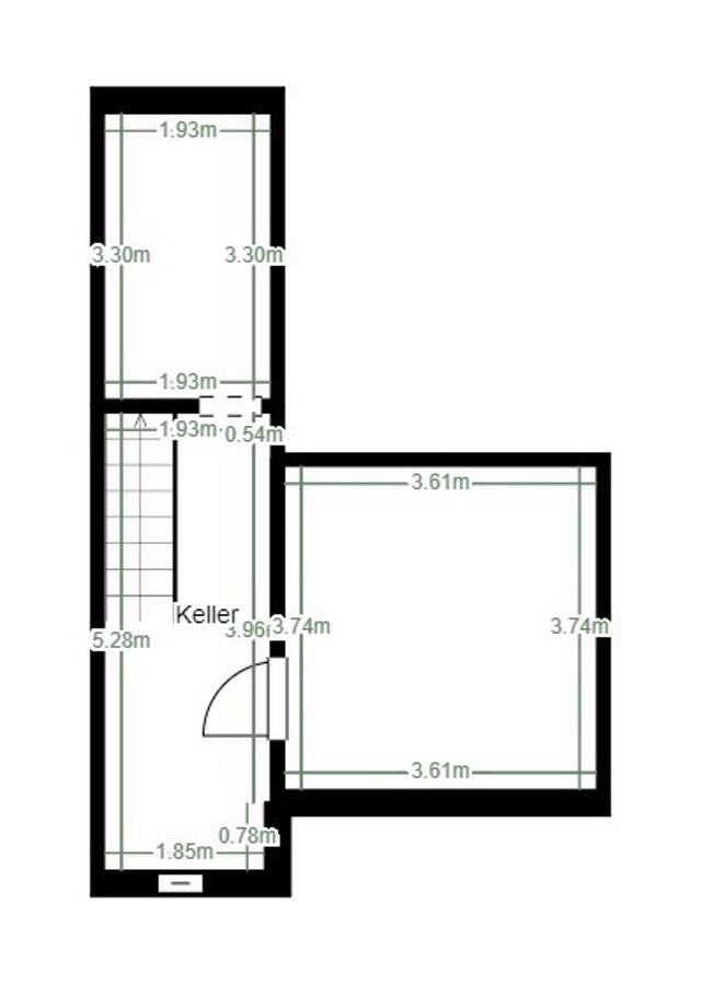 Grundriss UG Reihenmittelhaus Osternienburger Land