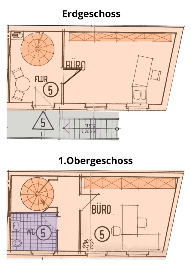 Grundriss B�rofl�che K�then