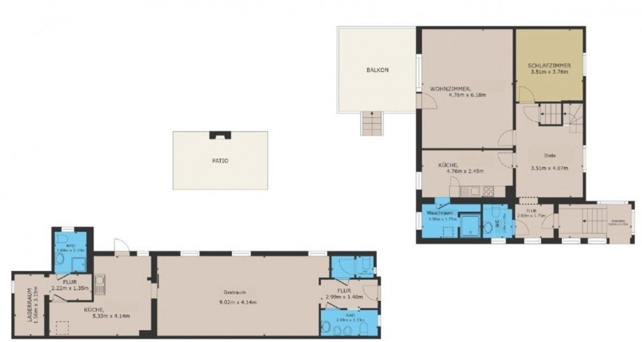Grundriss EG Einfamilienhaus K�then