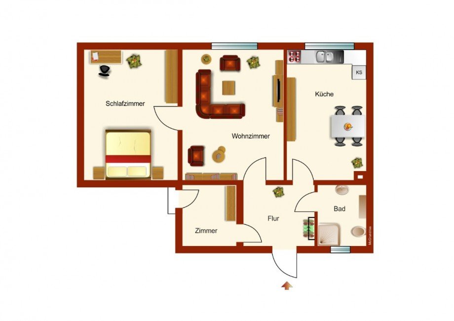 Grundriss EFH Garten Mehrfamilienhaus S�dliches Anhalt