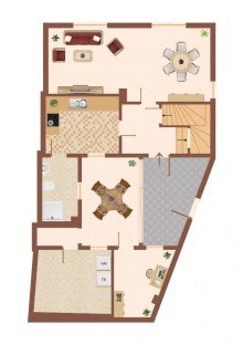 Grundriss EG ***Ohne K�uferprovision***Kleines H�uschen mit Garten in ruhiger Ortschaft