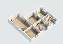 3D-Grundriss KG Ohne K�uferprovision! Familienidylle mit gro�em Garten - Einfamilienhaus mit Wintergarten & Garage