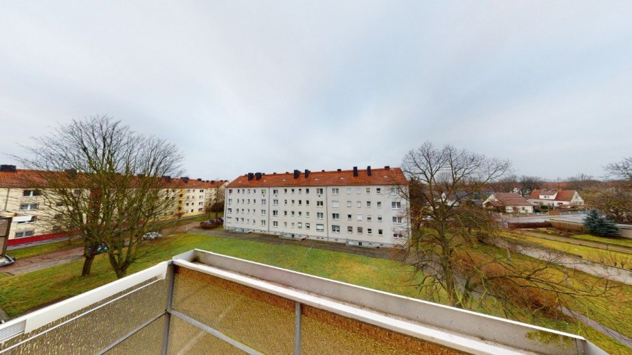Blick vom Balkon Etagenwohnung K�then