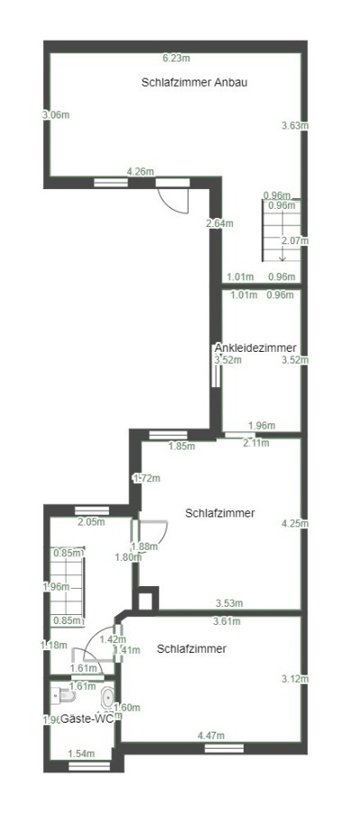 Grundriss DG Reihenhaus Aken