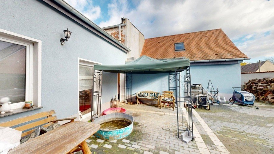 Innenhof Einfamilienhaus K�then