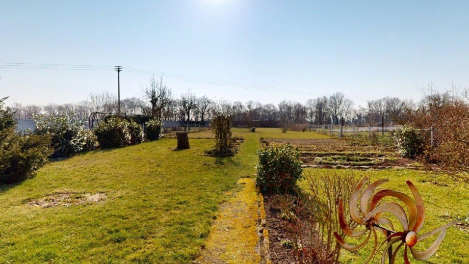 Blick in den Garten Doppelhaush�lfte Scheuder