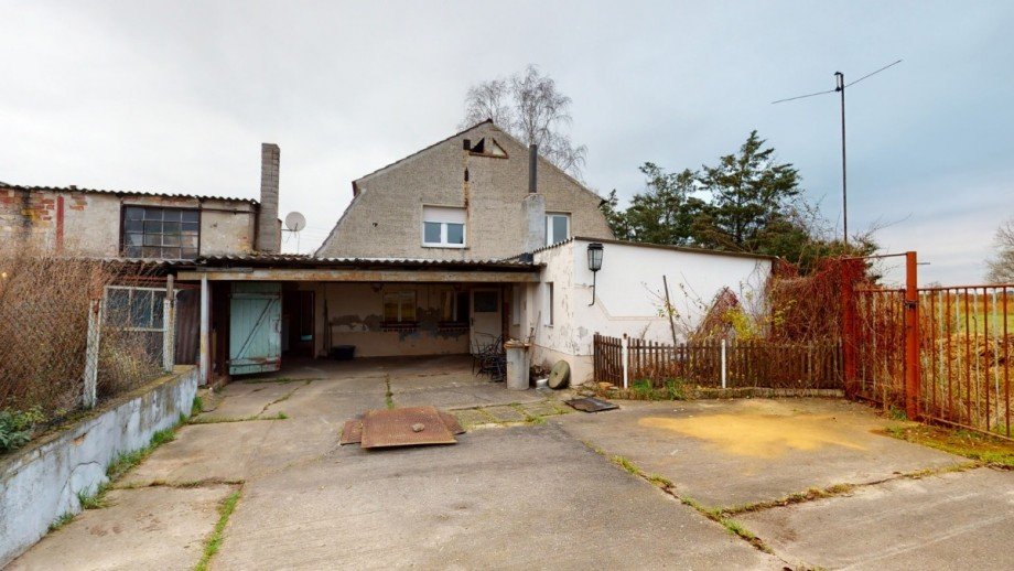 R�ckansicht Einfamilienhaus K�then