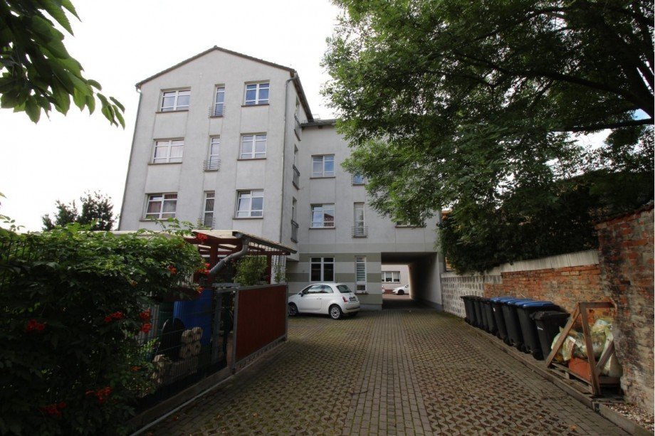 R�ckansicht Wohn- und Gesch�ftshaus Etagenwohnung K�then