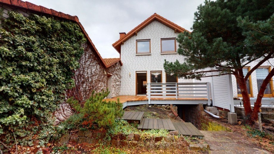 R�ckansicht Reihenendhaus Osternienburger Land