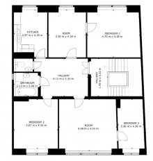 Grundriss 2.OG Ohne K�uferprovision!!! Eigennutzung + Mieteinnahme als interessante Kombination