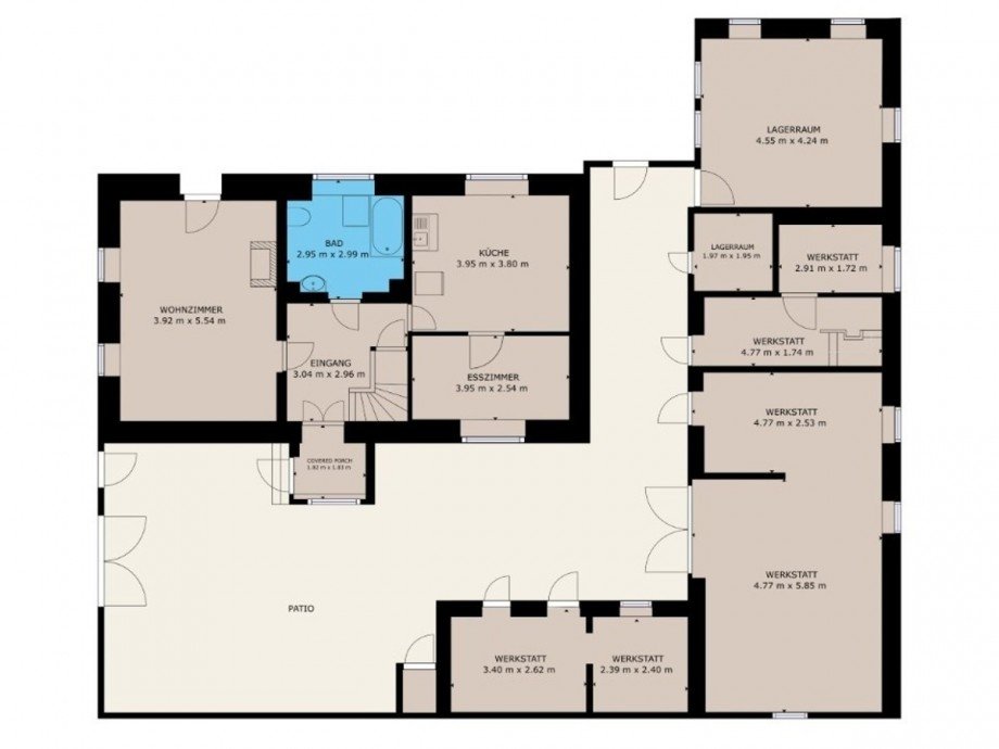 Grundriss EG Einfamilienhaus S�dliches Anhalt