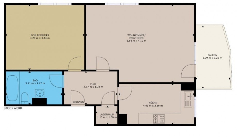 Grundriss Erdgeschosswohnung K�then