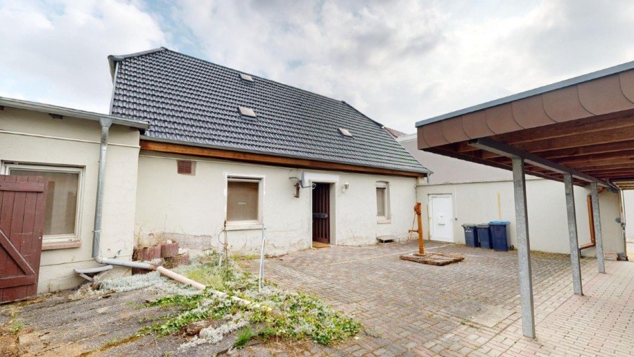 Ansicht vom Hof aus Einfamilienhaus Osternienburger Land