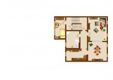Grundriss OG Ohne K�uferprovision!!! Gepflegtes Reihenhaus mit wundersch�ner Eigent�merwohnung und Mieteinnahme